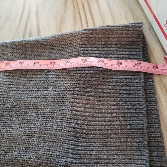 PROMOD Grey Heather V Neck Knit Sweater Vest, long vest, vintage sweater vest Sm - Picture 10 of 13